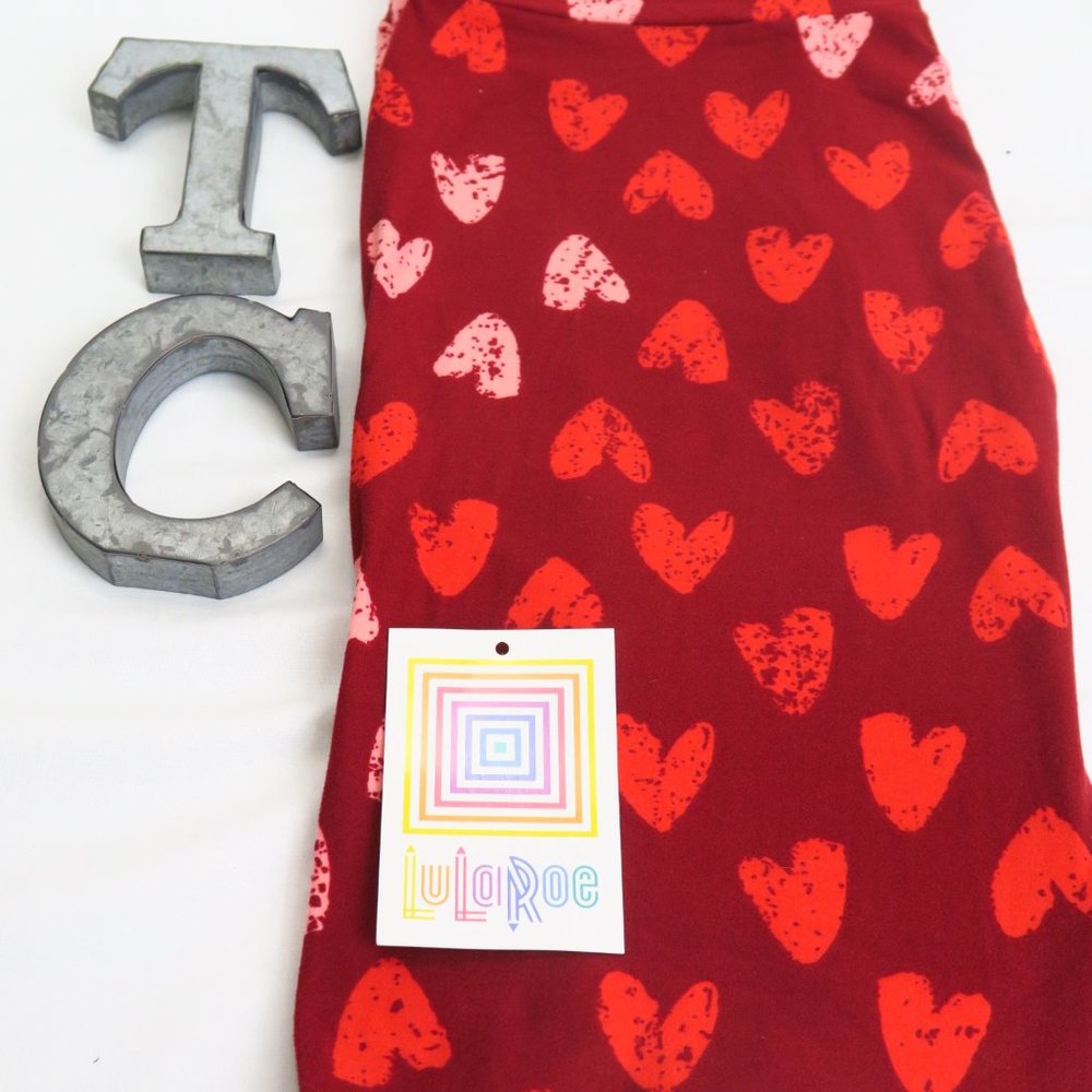 🆕NWT LuLaRoe Leggings Tall & Curvy / TC Hearts